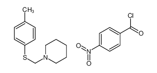 4-Nitrobenzoyl chloride - 1-{[(4-methylphenyl)sulfanyl]methyl}pip eridine (1:1)