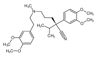 (2R)-2-(3,4-dimethoxyphenyl)-5-[2-(3,4-dimethoxyphenyl)ethyl-methylamino]-2-propan-2-ylpentanenitrile 98%