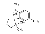 (1S)-1,2,2-trimethyl-1-(2-methoxy-5-methyl)phenylcyclopentane 81784-13-6