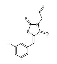 92903-78-1 (5Z)-5-[(3-iodophenyl)methylidene]-3-prop-2-enyl-2-sulfanylidene-1,3-thiazolidin-4-one
