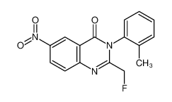 2-(fluoromethyl)-3-(2-methylphenyl)-6-nitroquinazolin-4-one 56287-73-1