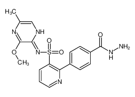 2-(4-(肼羰基)苯基)-N-(3-甲氧基-5-甲基吡嗪-2-基)吡啶-3-磺酰胺