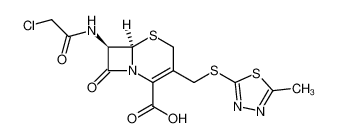 (6R,7R)-7-(2-Chloro-acetylamino)-3-(5-methyl-[1,3,4]thiadiazol-2-ylsulfanylmethyl)-8-oxo-5-thia-1-aza-bicyclo[4.2.0]oct-2-ene-2-carboxylic acid