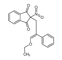 2-(3-ethoxy-2-phenylprop-2-enyl)-2-nitroindene-1,3-dione 87698-36-0