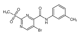 5-bromo-2-(methylsulfonyl)-N-(m-tolyl)pyrimidine-4-carboxamide