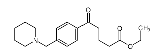 乙基5-氧代-5-[4-(1-哌啶基甲基)苯基]戊酸酯