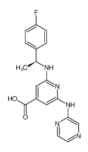 (S)-2-[1-(4-fluorophenyl)indolylethylamino]-6-(aminopyrazine-2-ylamino)isonicotinanilide 1239361-06-8