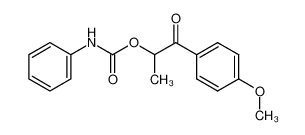 1-(4-methoxyphenyl)-1-oxopropan-2-yl phenylcarbamate 125219-13-8