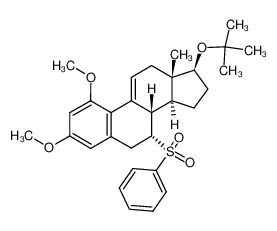 17β-tert-Butoxy-1,3-dimethoxy-7α-(phenylsulfonyl)-1,3,5(10),9(11)-oestratetraen 75019-21-5