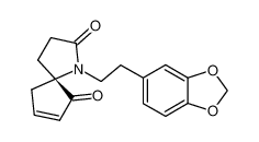 (5S)-1-[2-(3,4-methylenedioxyphenyl)ethyl]-1-azaspiro[4.4]non-7-ene-2,6-dione 691407-41-7