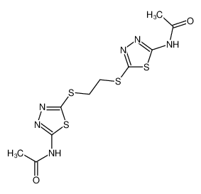 1,2-bis[(5-acetylamino-1,3,4-thiadiazol-2-yl)thio]ethane