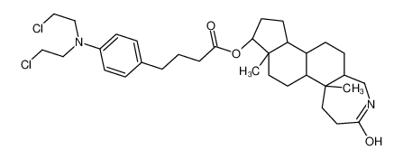 17β-hydroxy-3a-aza-A-homo-5α-androstan-3-one p-<N,N-bis(2-chloroethyl)amino>phenylbutyrate ester