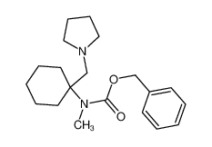 benzyl N-methyl-N-[1-(pyrrolidin-1-ylmethyl)cyclohexyl]carbamate 675602-75-2
