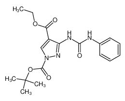 N-phenyl-N'-(1-tert-butoxycarbonyl-4-ethoxycarbonylpyrazol-3-yl)urea