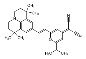 2-[2-异丙基-6-[2-(2,3,6,7-四氢-1,1,7,7-四甲基-1H,5H-苯并[ij]喹嗪-9-基)乙烯基]-4H-吡喃-4-亚基]丙二腈