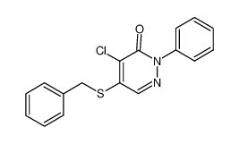 5-benzylsulfanyl-4-chloro-2-phenylpyridazin-3-one 16461-34-0