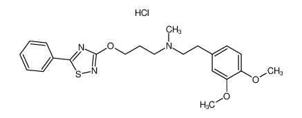 3,4-二甲氧基-N-甲基-N-[3-[(5-苯基-1,2,4-噻二唑-3-基)氧基]丙基]苯乙胺盐酸盐