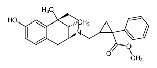 methyl 2-(((2S,6S,11S)-8-hydroxy-6,11-dimethyl-1,4,5,6-tetrahydro-2,6-methanobenzo[d]azocin-3(2H)-yl)methyl)-1-phenylcyclopropane-1-carboxylate