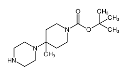 tert-butyl 4-methyl-4-piperazin-1-ylpiperidine-1-carboxylate 1185064-24-7