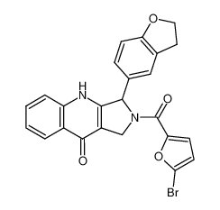 2-(5-Bromo-furan-2-carbonyl)-3-(2,3-dihydro-benzofuran-5-yl)-1,2,3,4-tetrahydro-pyrrolo[3,4-b]quinolin-9-one
