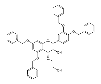 3’,4’,5,7-tetra-O-benzyl-4β-(2-hydroxyethyloxy)catechin 223387-51-7