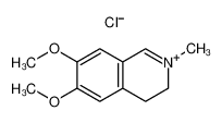 6,7-dimethoxy-2-methyl-3,4-dihydroisoquinolin-2-ium,chloride 553-28-6