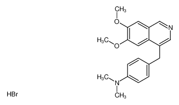 [4-[(6,7-dimethoxyisoquinolin-4-yl)methyl]phenyl]-dimethylazanium,bromide 74195-72-5