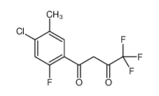 1-(4-chloro-2-fluoro-5-methylphenyl)-4,4,4-trifluorobutane-1,3-dione 177211-21-1
