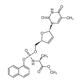 905601-31-2 stavudine-5'-α-naphthyl O-methoxy-L-alanyl phosphate
