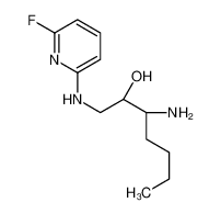 (3S)-3-amino-1-[(6-fluoropyridin-2-yl)amino]heptan-2-ol 921206-70-4