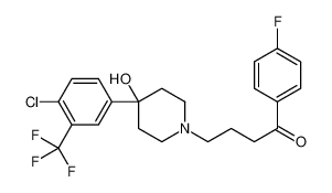 4-[4-[4-chloro-3-(trifluoromethyl)phenyl]-4-hydroxypiperidin-1-yl]-1-(4-fluorophenyl)butan-1-one