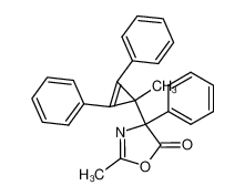 2-methyl-4-phenyl-4-(2,3-diphenyl-1-methyl-2-cyclopropen-1-yl)-Δ2-oxazolin-5-one