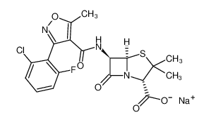 1847-24-1 structure, C19H16ClFN3NaO5S