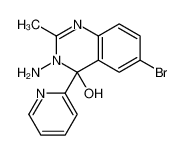 3-amino-6-bromo-2-methyl-4-pyridin-2-ylquinazolin-4-ol 57698-29-0