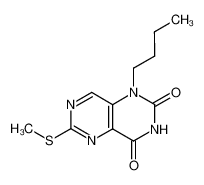 1-butyl-6-methylsulfanyl-1H-pyrimido[5,4-d]pyrimidine-2,4-dione 100057-84-9
