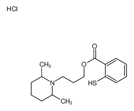 3-(2,6-dimethylpiperidin-1-ium-1-yl)propyl 2-sulfanylbenzoate,chloride 66591-55-7