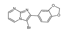 2-苯并[1,3]二氧代-5-基-3-溴咪唑并[1,2-a]嘧啶