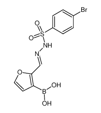3-dihydroxyboranyl-furan-2-carbaldehyde (4-bromo-benzenesulfonyl)-hydrazone 54730-42-6