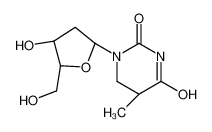(5S)-1-[(2S,4S,5R)-4-hydroxy-5-(hydroxymethyl)oxolan-2-yl]-5-methyl-1,3-diazinane-2,4-dione 19140-39-7