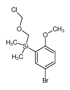 (5-bromo-2-methoxyphenyl)((chloromethoxy)methyl)dimethylsilane 177490-75-4