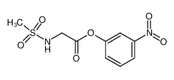 mesyl glycine m-nitrophenyl ester 36124-84-2