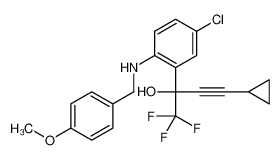 外消旋5-氯-alpha-(环丙基乙炔基)-2-[[(4-甲氧基苯基)甲基]氨基]-alpha-(三氟甲基)苯甲醇