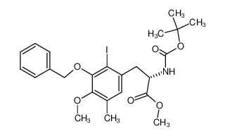 442663-27-6 methyl (S)-3-(3-(benzyloxy)-2-iodo-4-methoxy-5-methylphenyl)-2-((tert-butoxycarbonyl)amino)propanoate