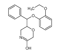 6-[(2-ethoxyphenoxy)-phenylmethyl]morpholin-3-one 93886-32-9