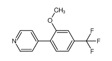4-[2-methoxy-4-(trifluoromethyl)phenyl]pyridine 1214368-79-2