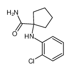 1-(2-chloroanilino)cyclopentane-1-carboxamide 6636-91-5