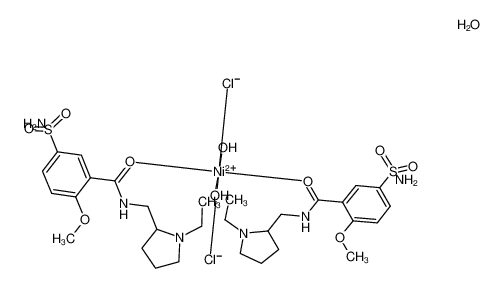 1235753-75-9 structure, C30H50Cl2N6NiO11S2