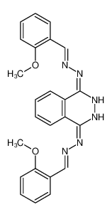 (1E,4E)-1,4-bis(((E)-2-methoxybenzylidene)hydrazono)-1,2,3,4-tetrahydrophthalazine 27704-02-5