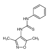 N-(3,5-dimethylisoxazol-4-yl)-N'-phenylthiourea 88637-01-8