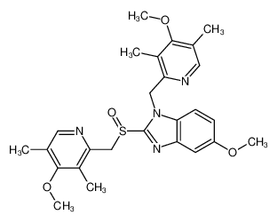 5-methoxy-1-[(4-methoxy-3,5-dimethylpyridin-2-yl)methyl]-2-[(4-methoxy-3,5-dimethylpyridin-2-yl)methylsulfinyl]benzimidazole